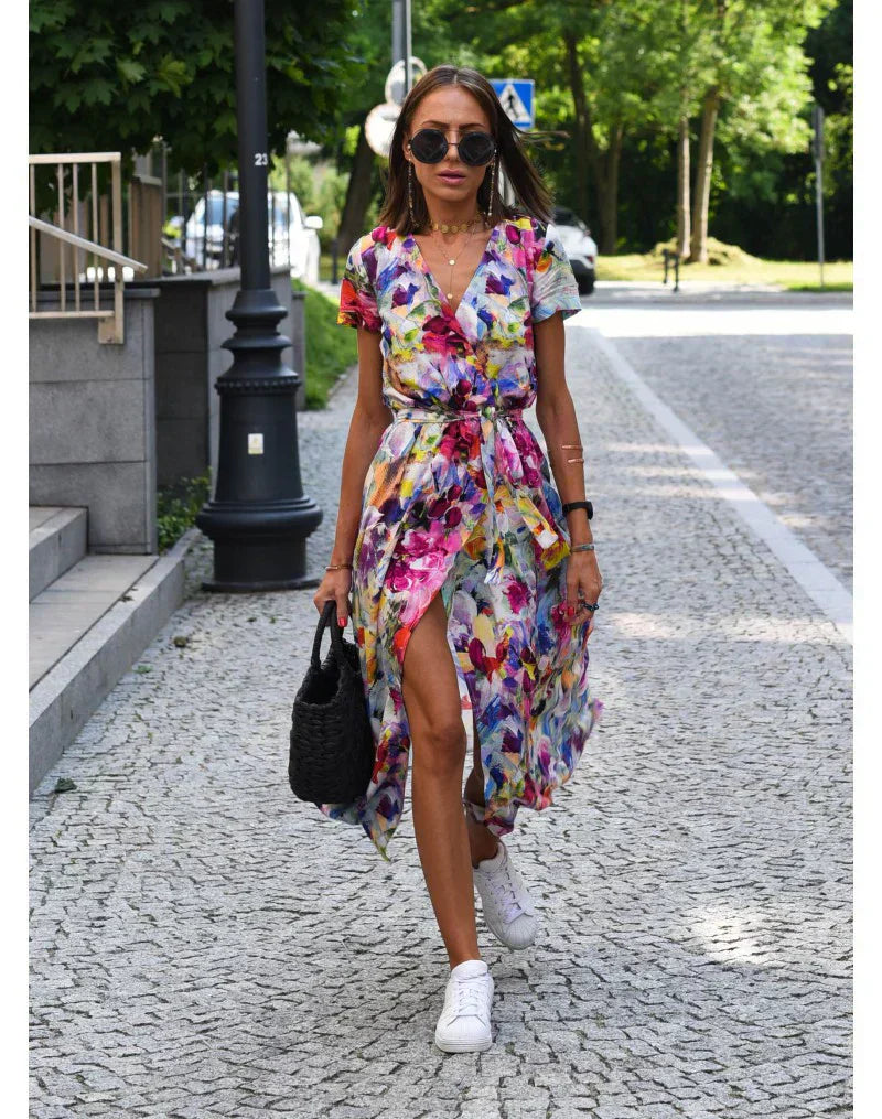 Suzanne - Elegantná sukňa s V-krkom