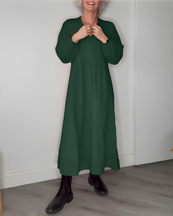 Alena | Elegantné maxi šaty s V-výstrihom