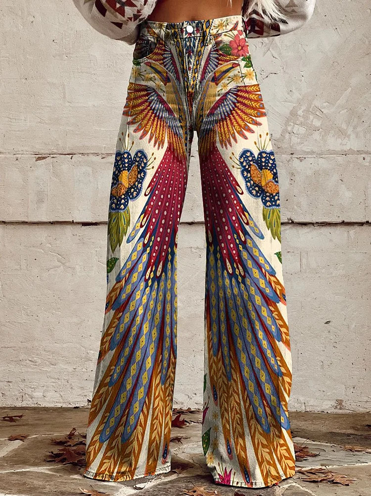 Kiara - Retro Tucano Farm Print Pants