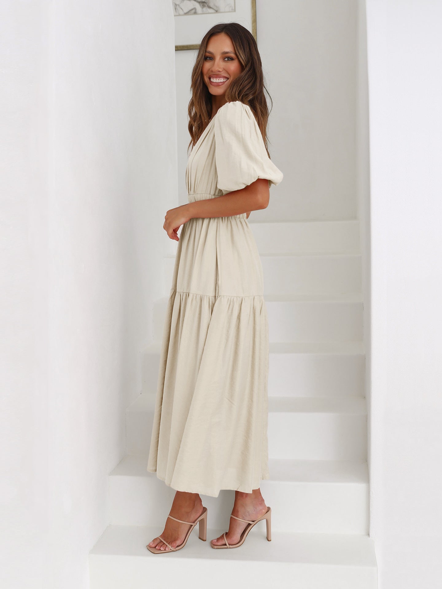 Lucilia™ | Elegantné šaty s balónovými rukávmi (Obmedzená dostupnosť)
