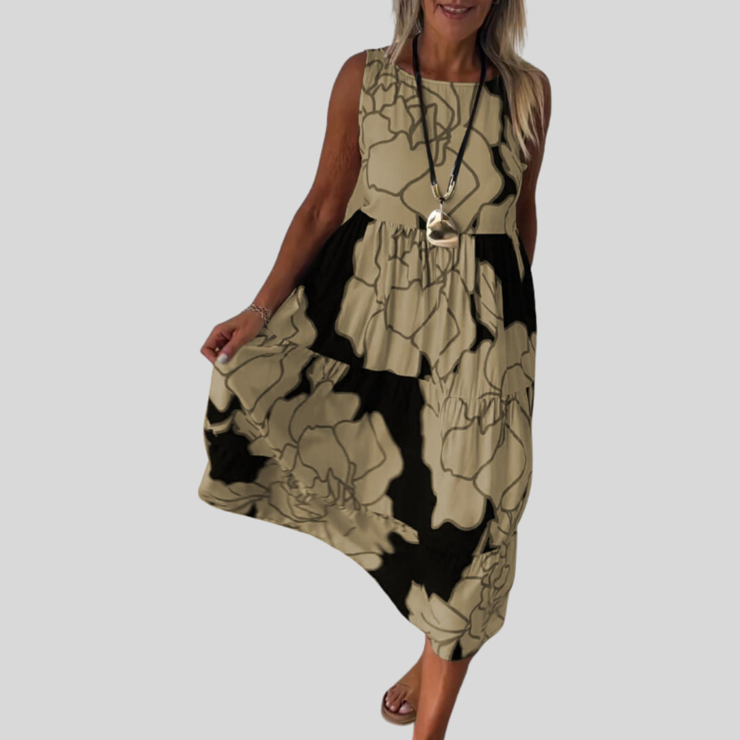 Natalie | Elegantné kvetinové šaty s komfortným strihom