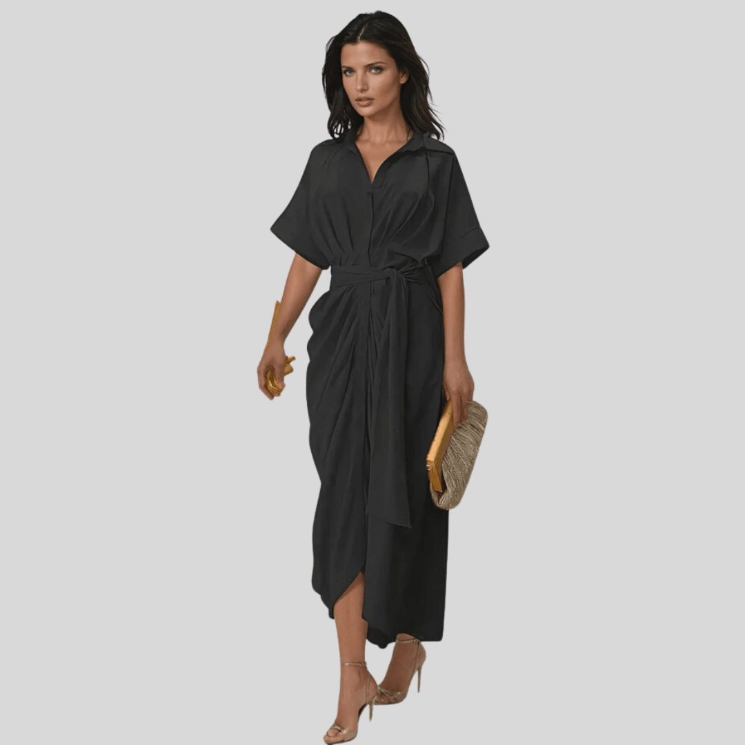Nina | Elegantné maxi šaty s mašľou