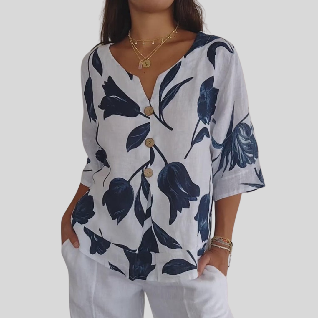Klára | Stylová potištěná tunika pro pohodlný a elegantní vzhled