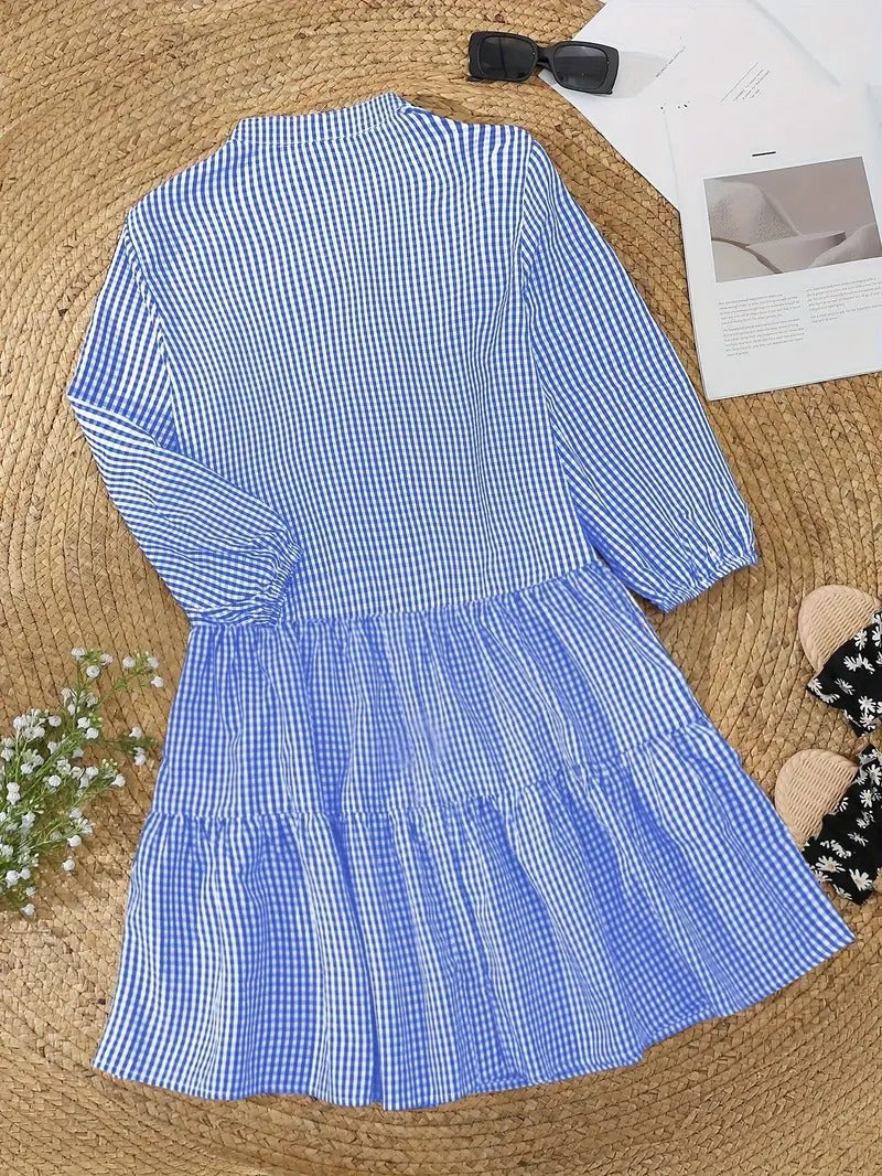 Alina | Trendy Gingham Šaty v Žiarivých Odstínoch