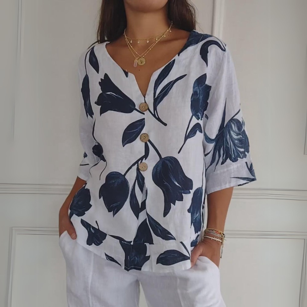 Klára | Stylová potištěná tunika pro pohodlný a elegantní vzhled
