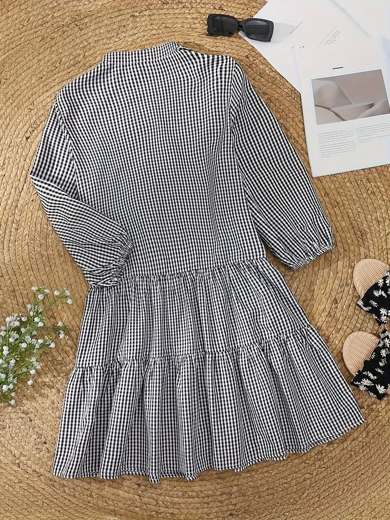 Alina | Trendy Gingham Šaty v Žiarivých Odstínoch