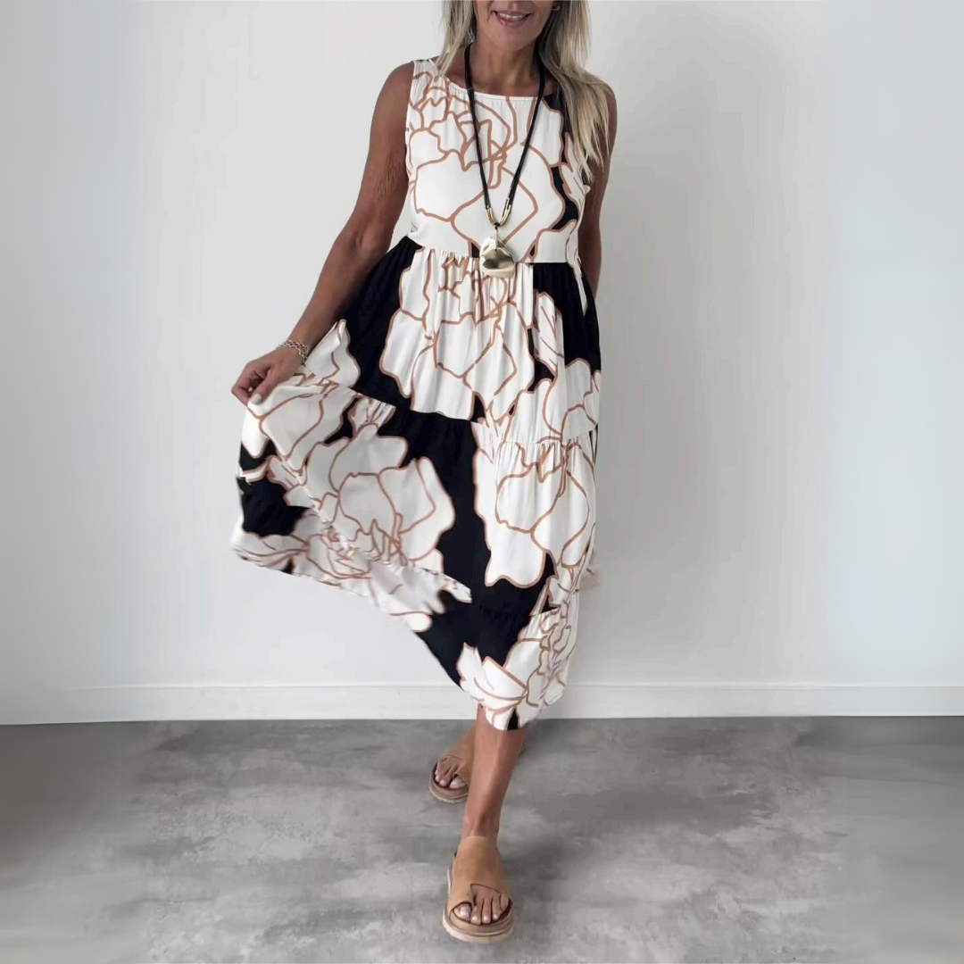 Natalie | Elegantné kvetinové šaty s komfortným strihom