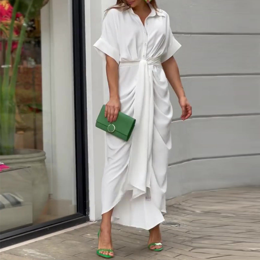 Nina | Elegantné maxi šaty s mašľou