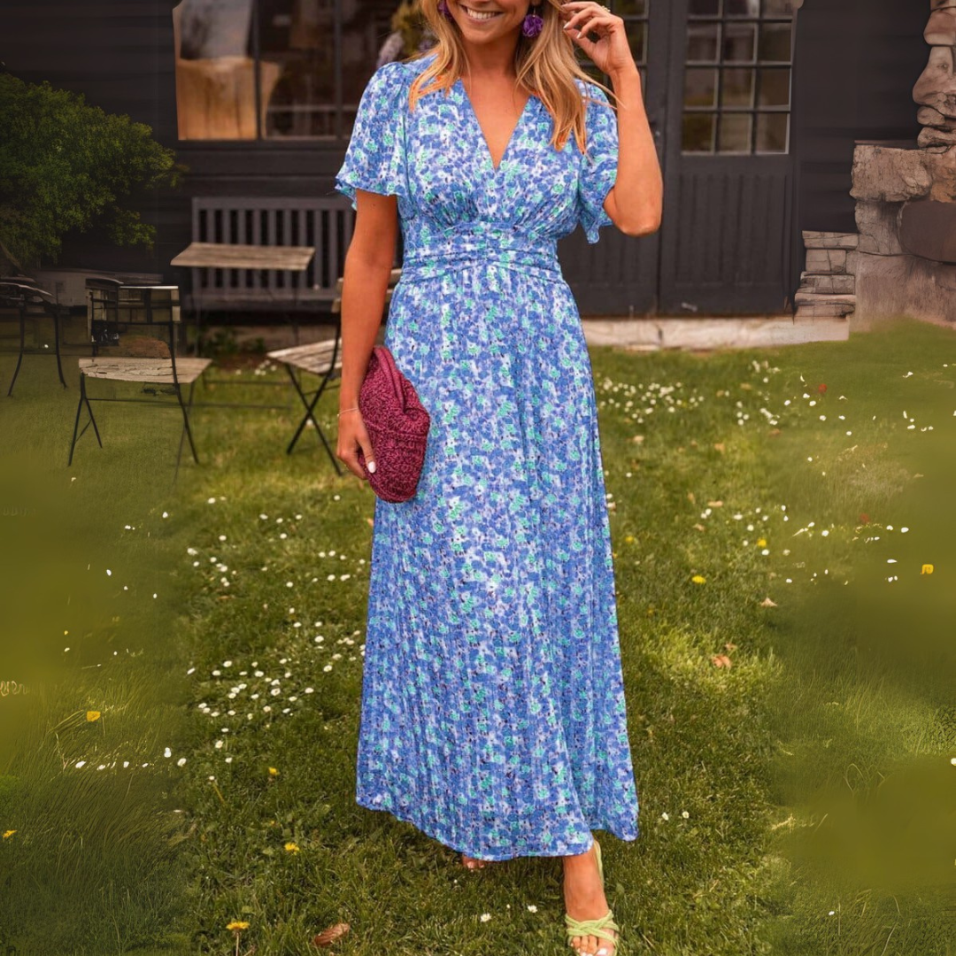 Laura | Elegantné maxi šaty s V-výstrihom