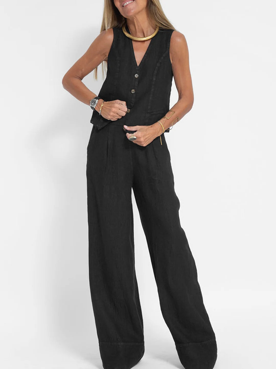 Adelaide™ | Elegantní souprava vesty a kalhot (Téměř vyprodáno)