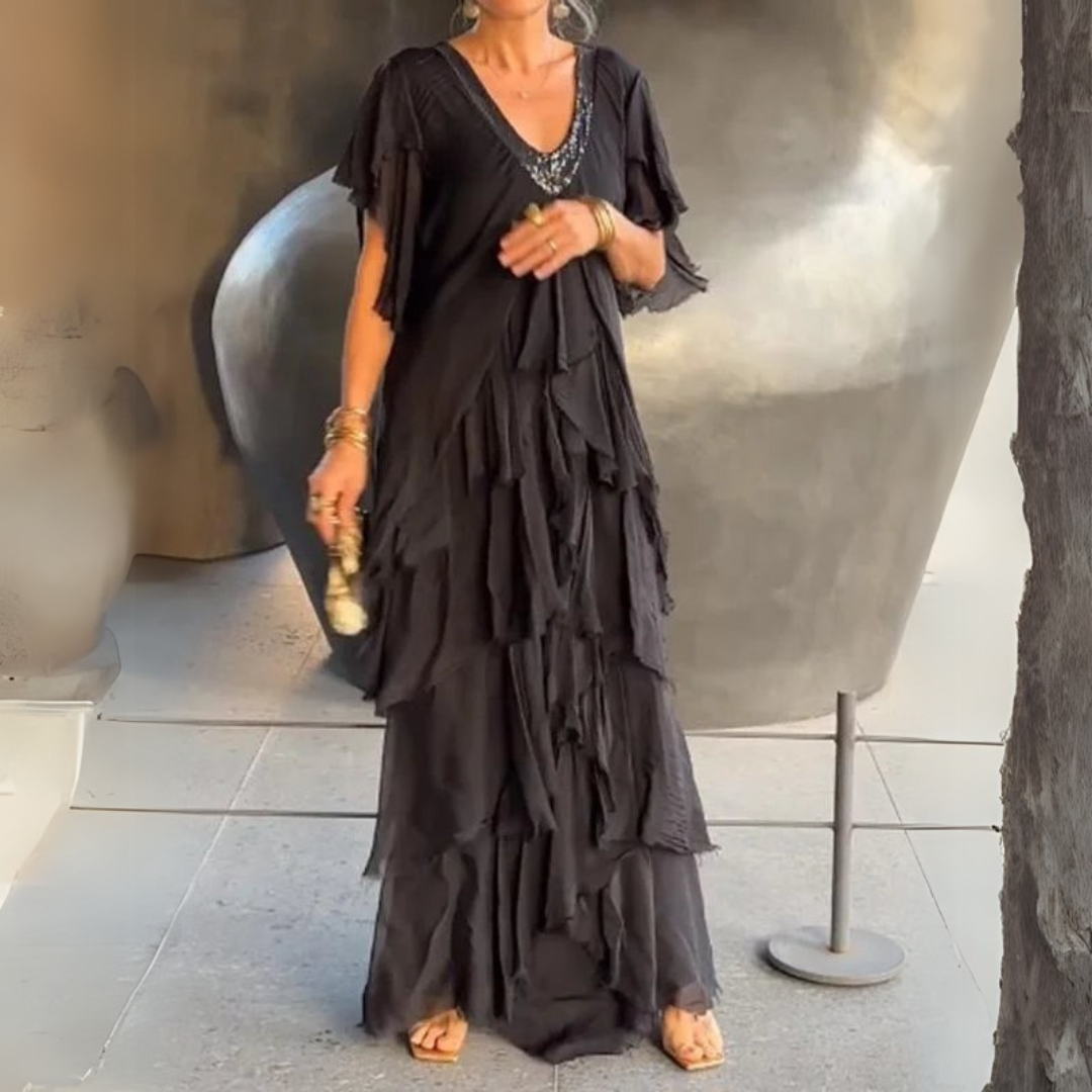 Valerie | Elegantná dlhá čipková šaty