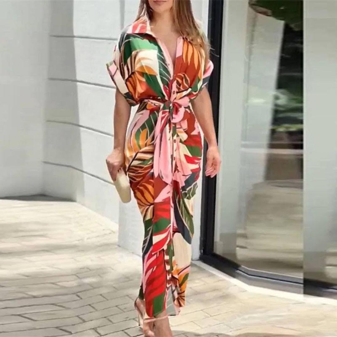 Nina | Elegantné maxi šaty s mašľou