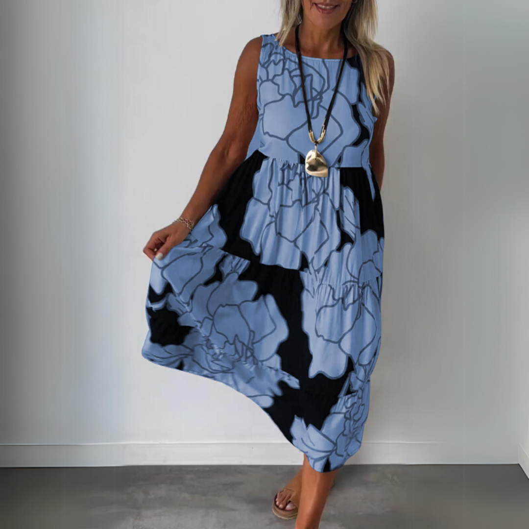 Natalie | Elegantné kvetinové šaty s komfortným strihom