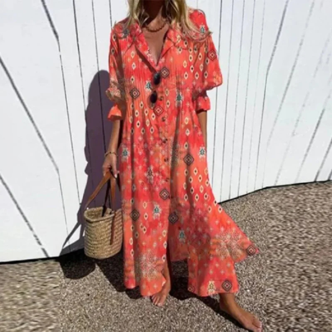 Kateřina | Boho šaty s voľným strihom a pohodlným dizajnom