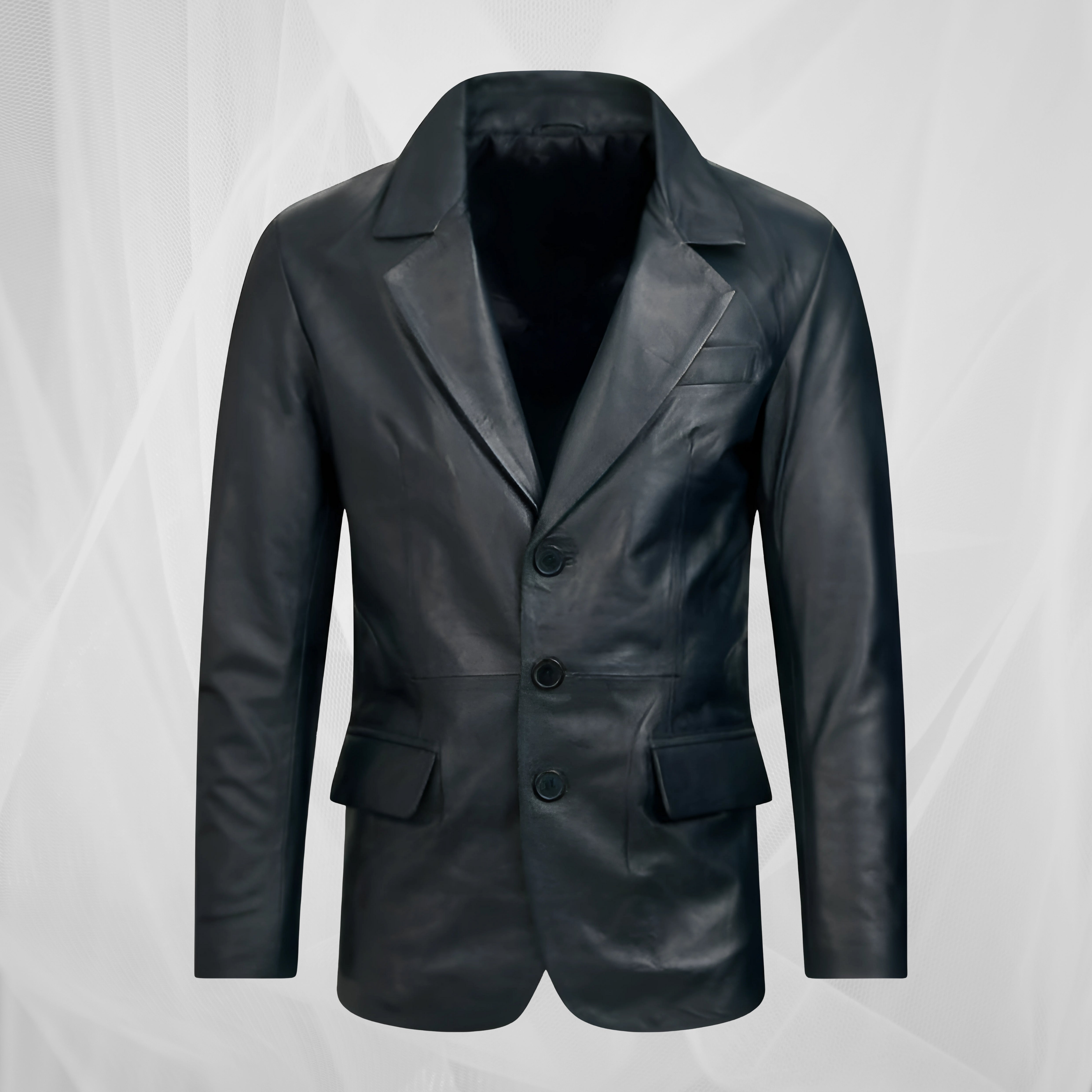 Elegantné kožené sako pre sofistikovaný štýl