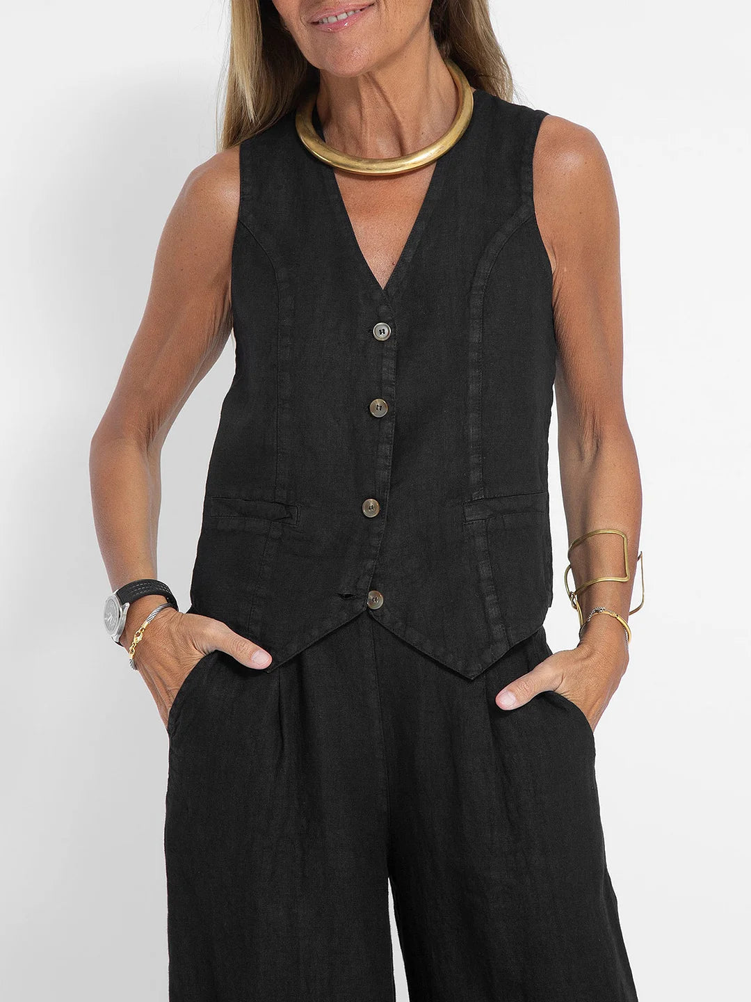 Adelaide™ | Elegantní souprava vesty a kalhot (Téměř vyprodáno)