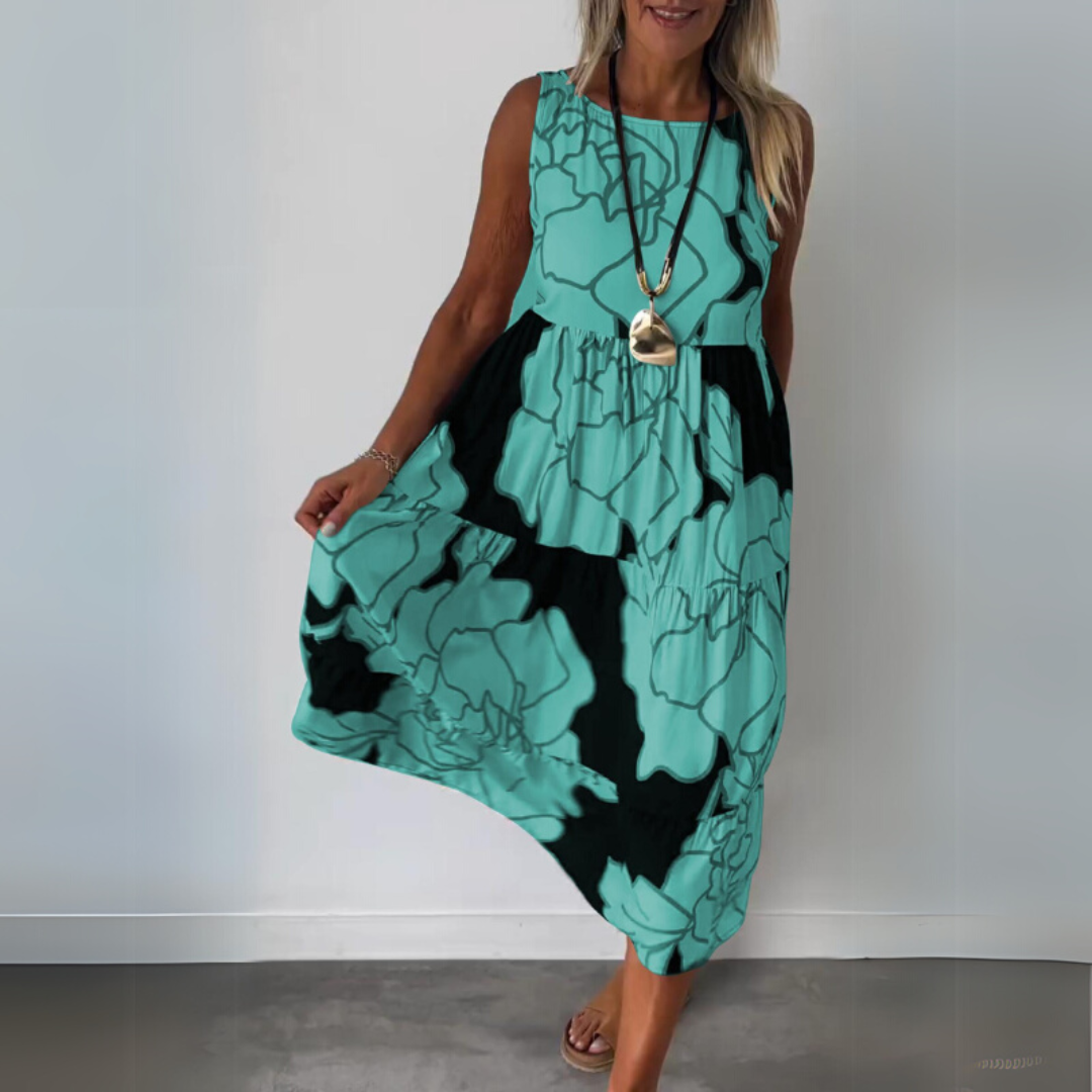 Natalie | Elegantné kvetinové šaty s komfortným strihom