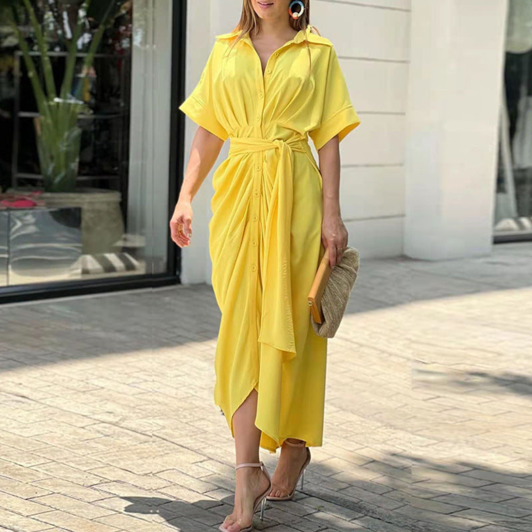 Nina | Elegantné maxi šaty s mašľou