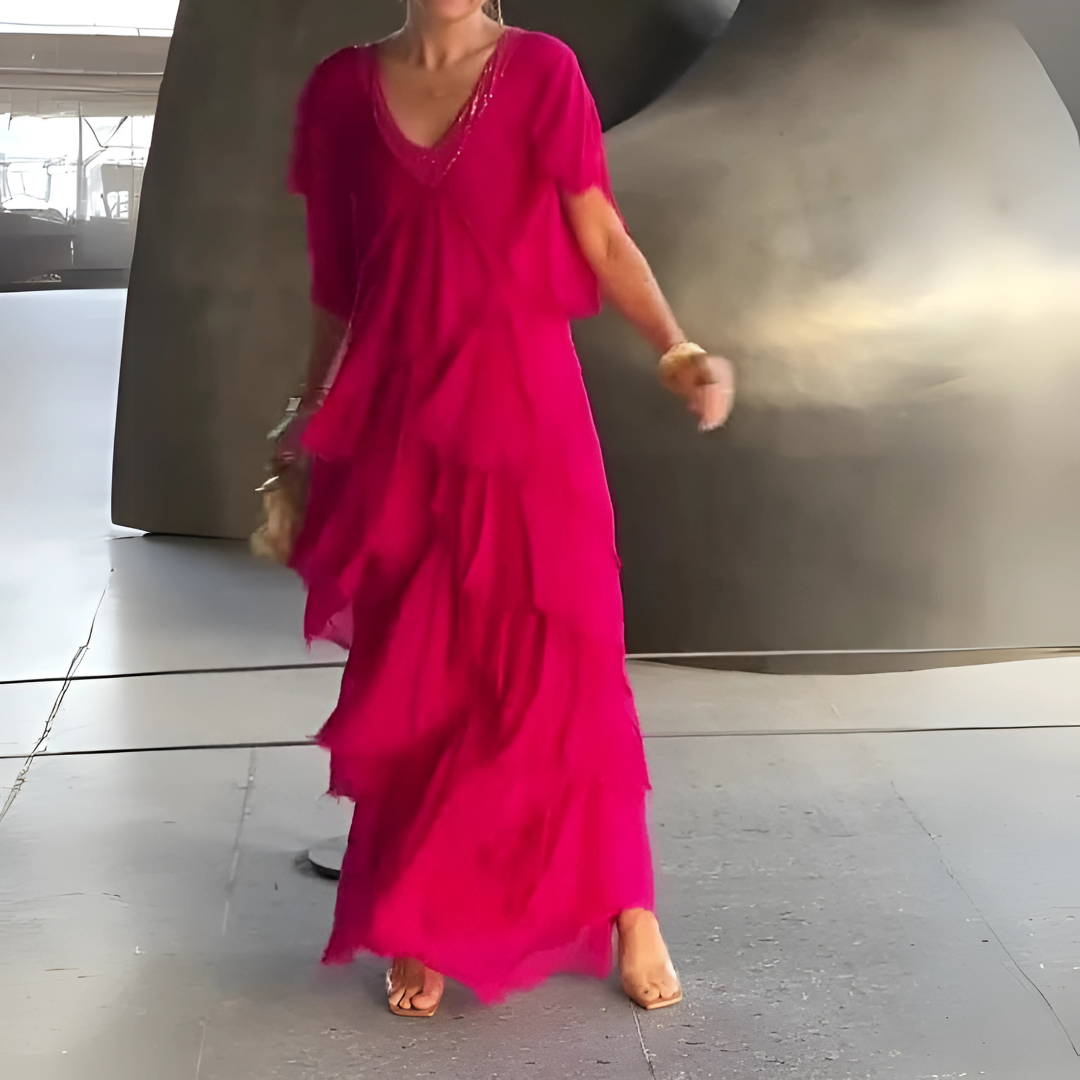 Valerie | Elegantná dlhá čipková šaty