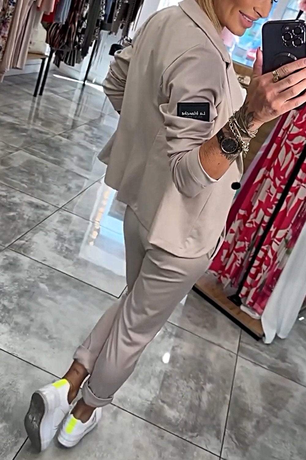 Moxie | Dámsky dvojdielny set: top s bundou a elastickým pásom