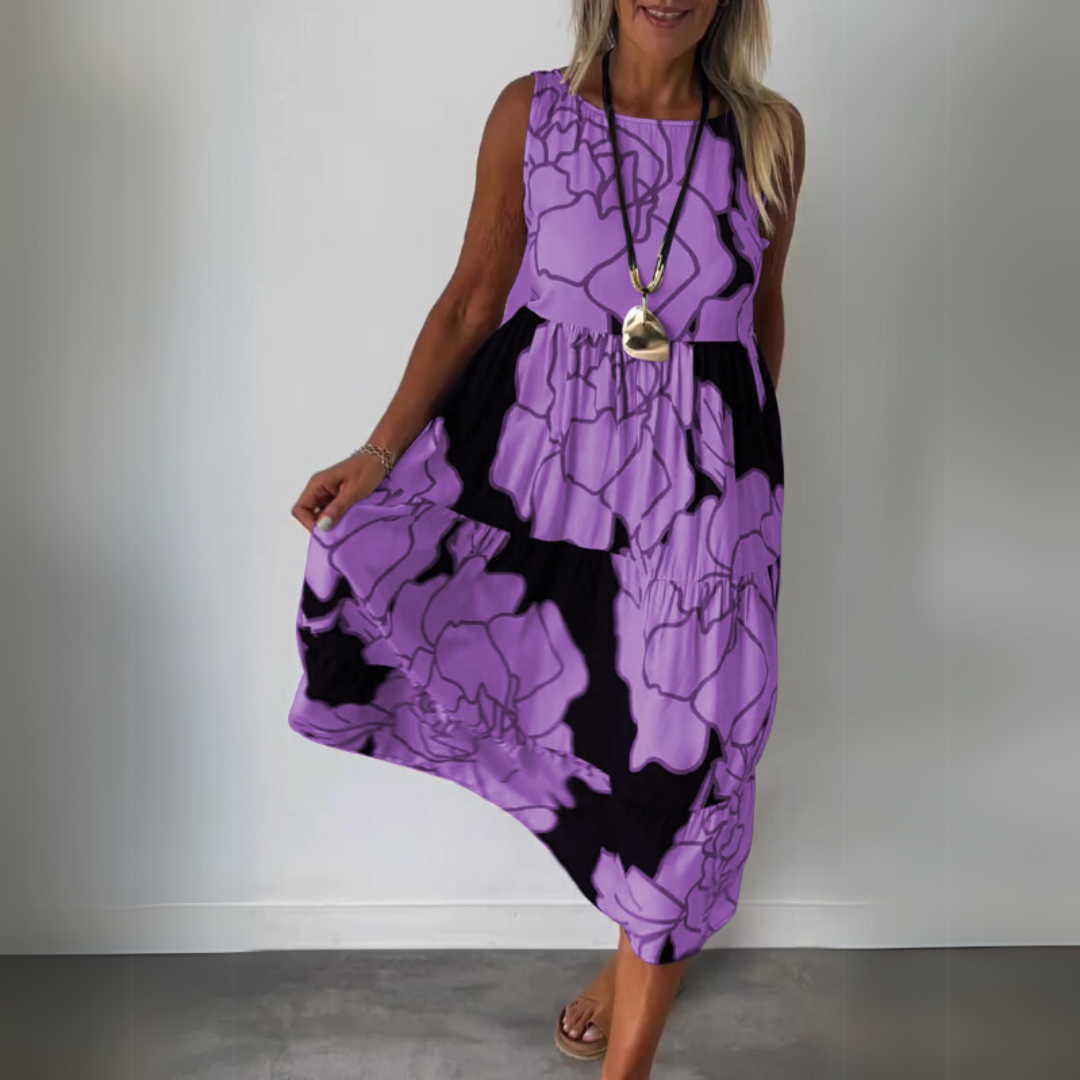 Natalie | Elegantné kvetinové šaty s komfortným strihom
