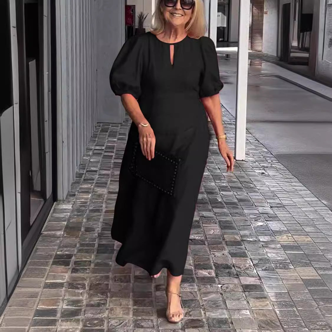 Carlisse™ | Elegantné šaty s balónovými rukávmi (Takmer vypredané)