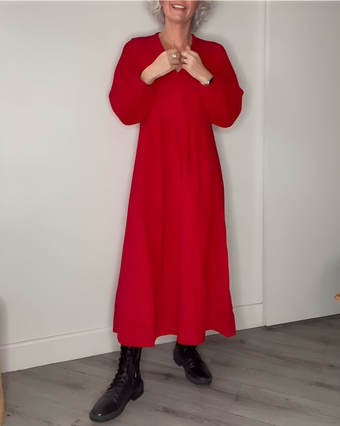 Alena | Elegantné maxi šaty s V-výstrihom
