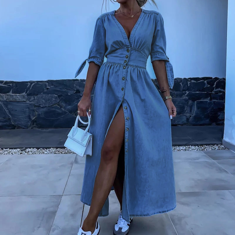 Milea™ | Elegantní Maxi Šaty (Skoro Vyprodáno)