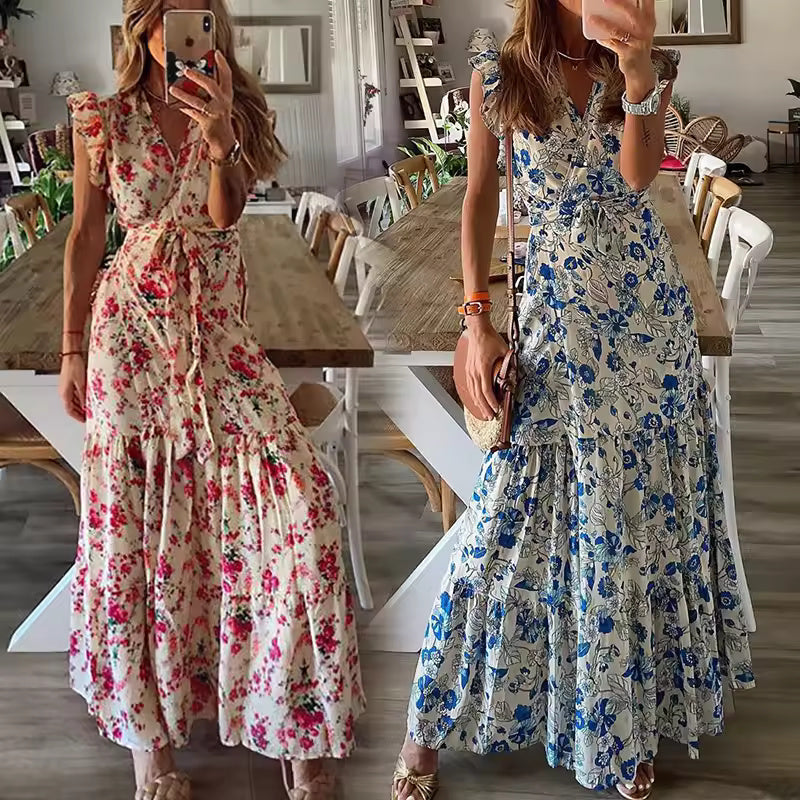 Dahlys™ | Luxe Blossom Maxi Dress