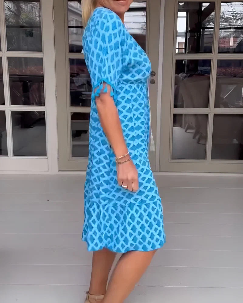 Eva | Elegantné voľné šaty s V-výstrihom