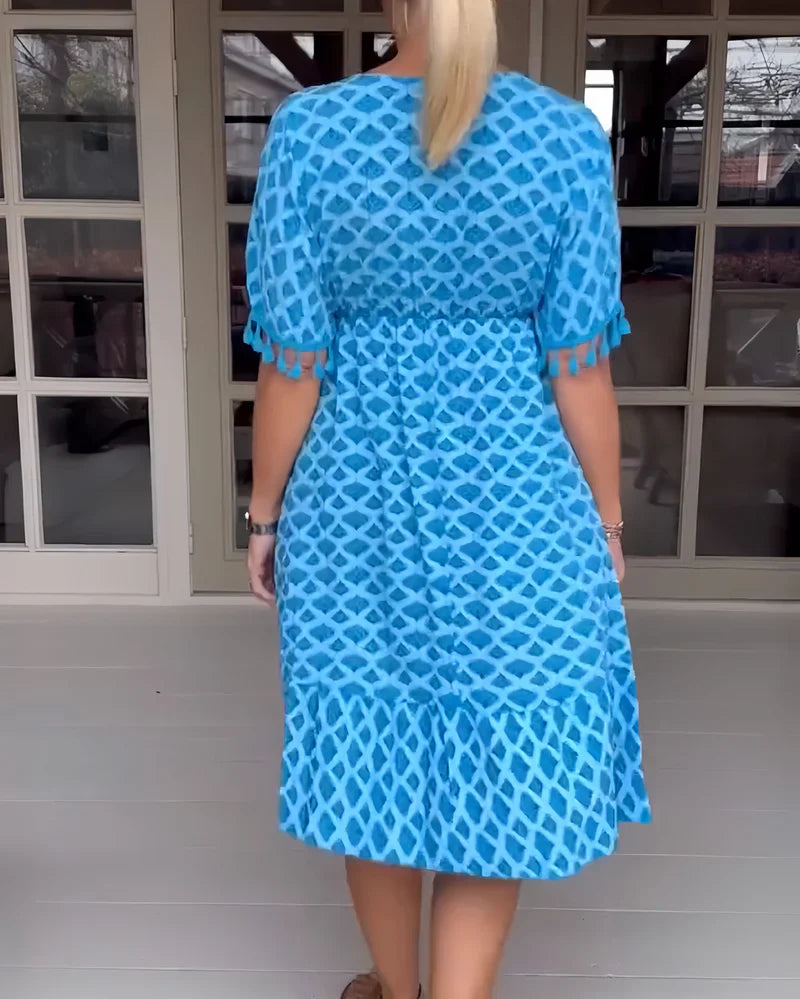 Eva | Elegantné voľné šaty s V-výstrihom