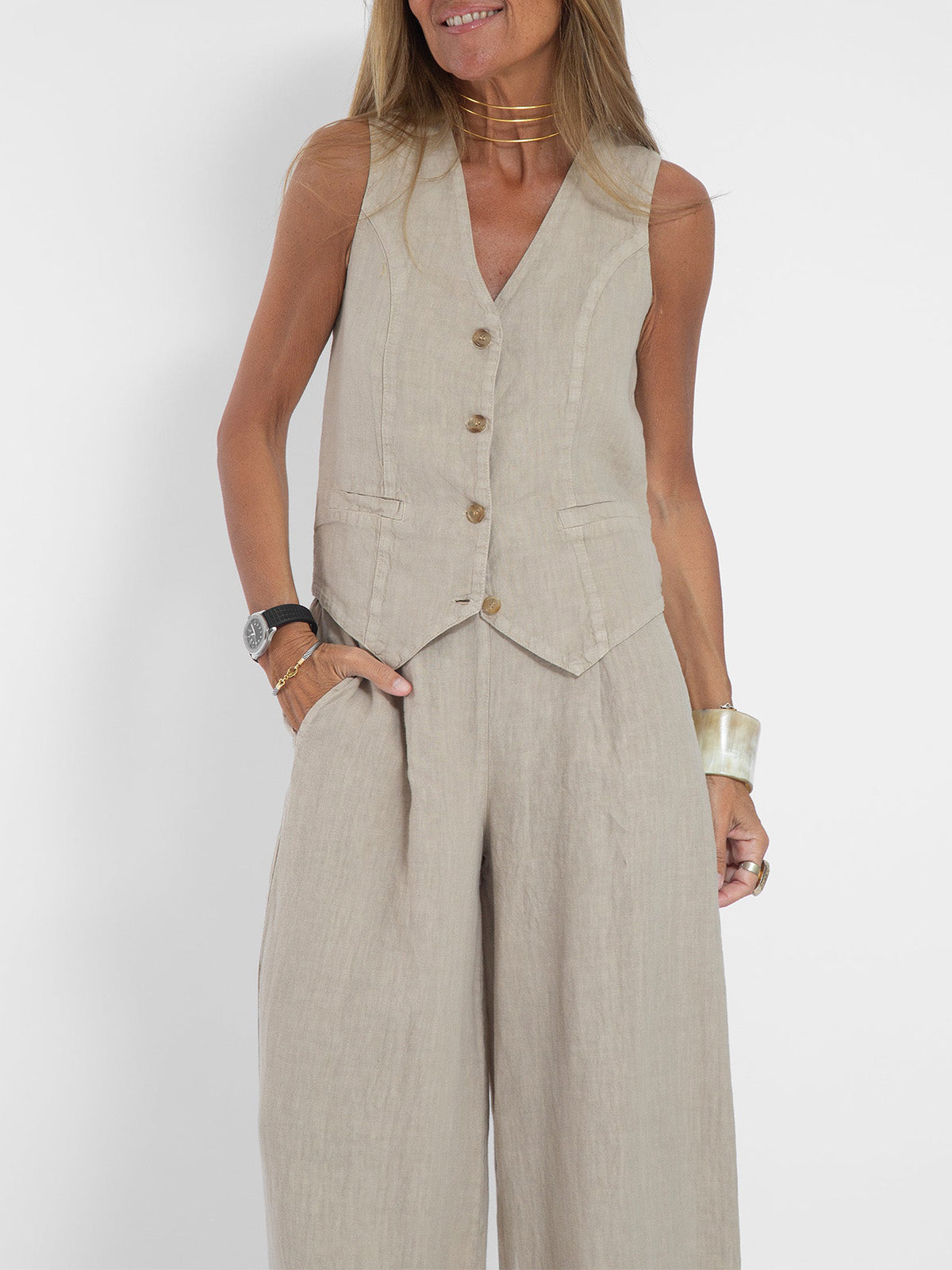 Adelaide™ | Elegantní souprava vesty a kalhot (Téměř vyprodáno)