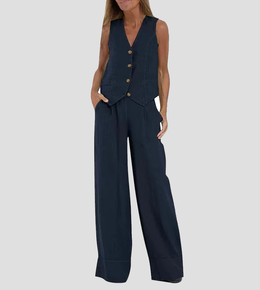 Adelaide™ | Elegantní souprava vesty a kalhot (Téměř vyprodáno)