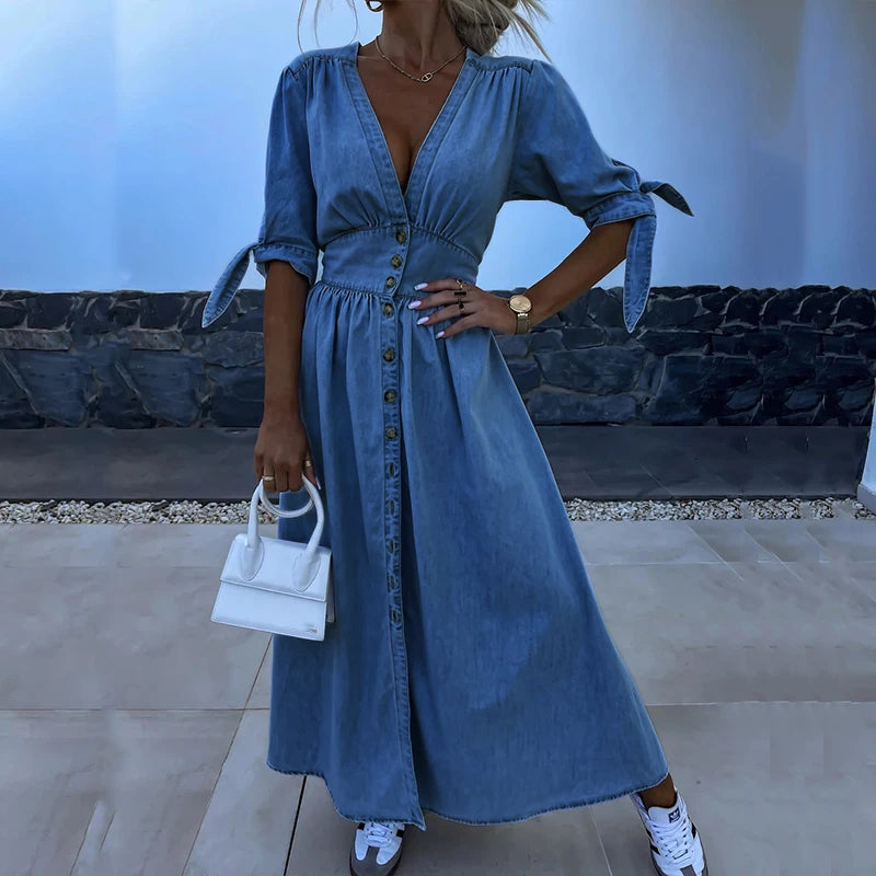 Milea™ | Elegantní Maxi Šaty (Skoro Vyprodáno)