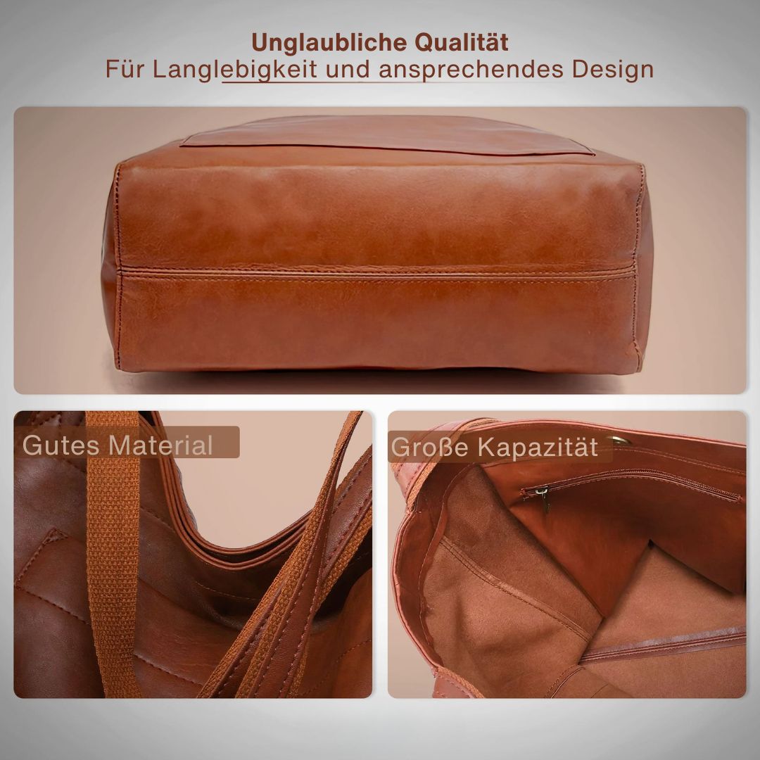 Lena - Moderná kožená crossbody kabelka