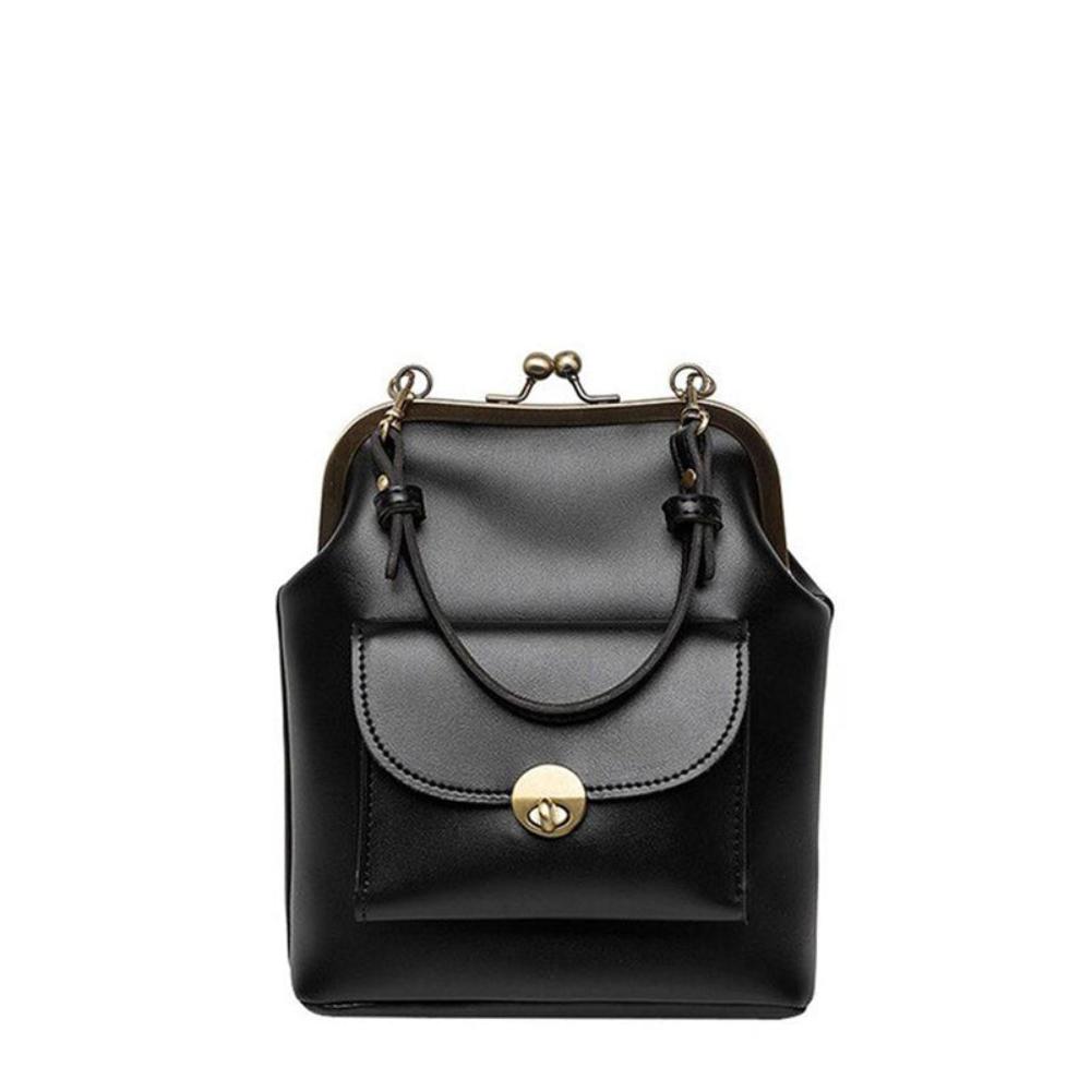 Margarete – Retro Kussverschluss Schultertasche