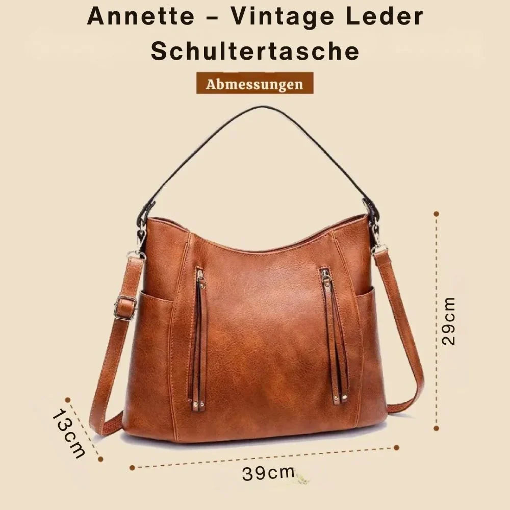 Annette – Vintage kožená taška na rameno
