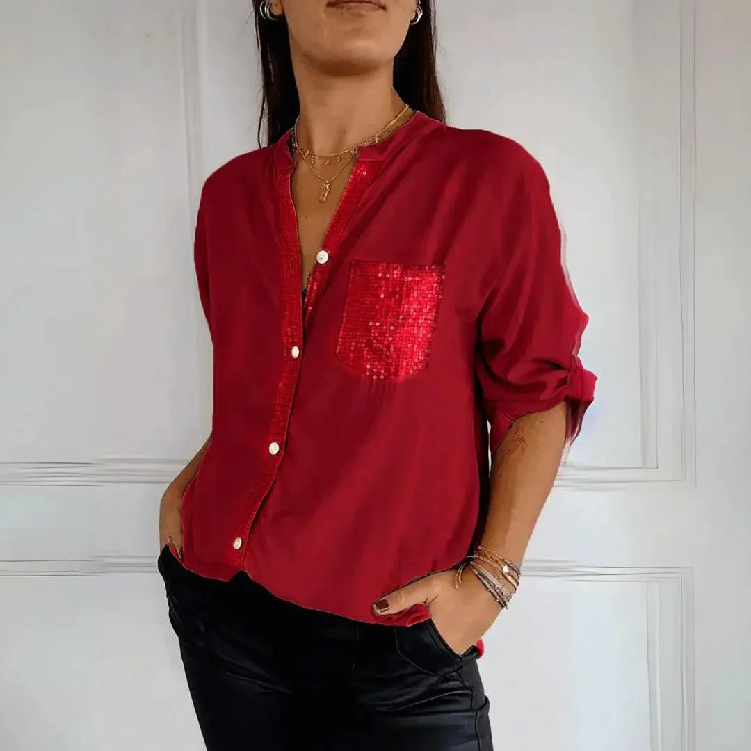 Alena | Elegantná blúzka bez záhybov