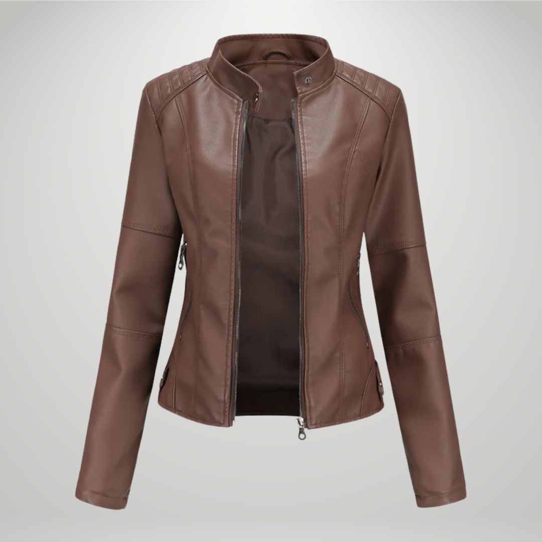 Ludmila | Elegant Leather Jacket