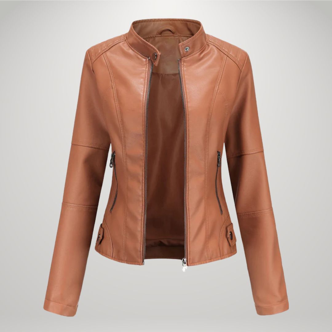 Ludmila | Elegant Leather Jacket