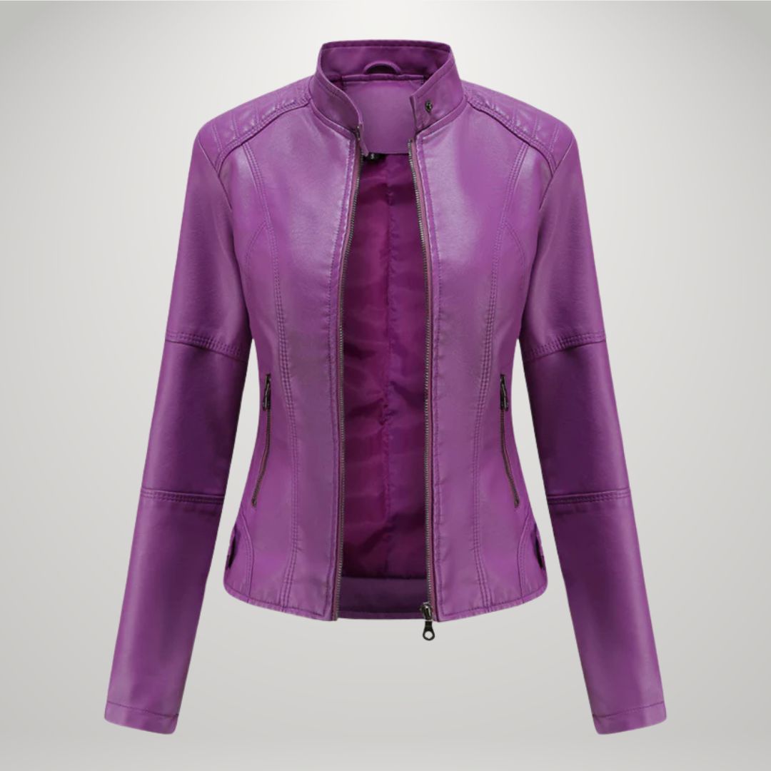 Ludmila | Elegant Leather Jacket